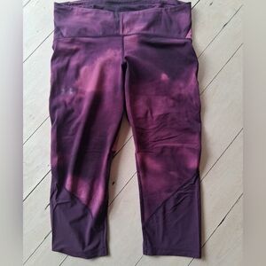 Under Armour Kids' Maroon and Pink Leggings